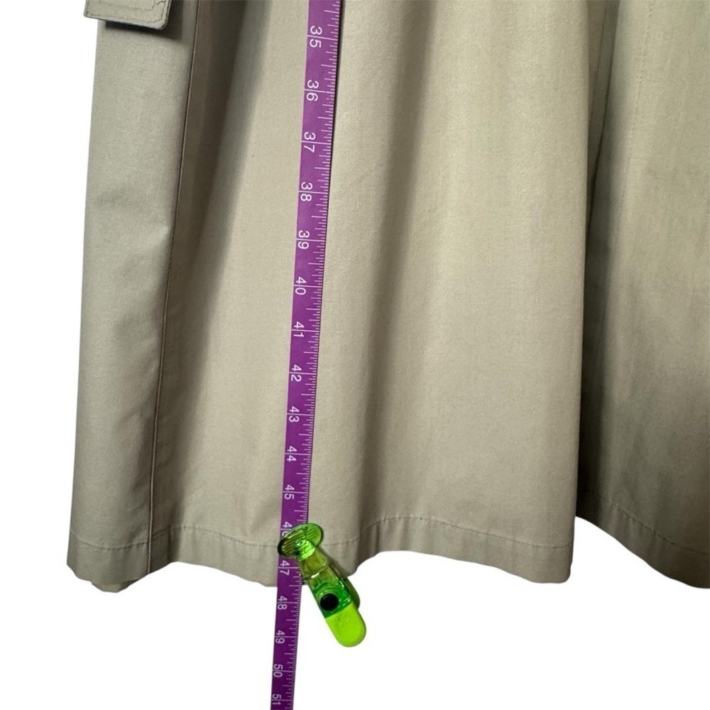 Vintage London Fog Classic Trench Coat Khaki Size Regular 12 - Picture 8 of 8